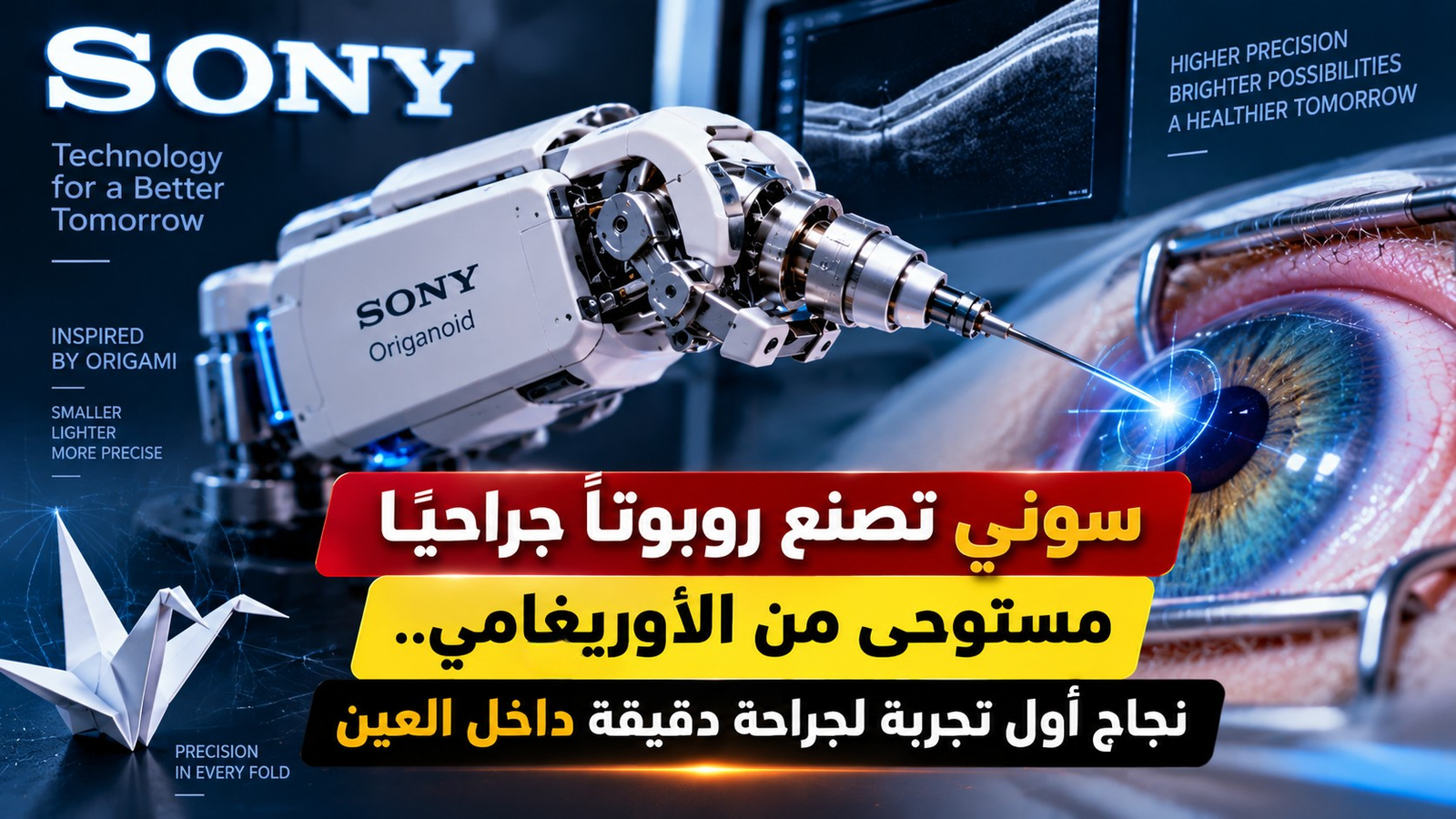 وزنه أقل من 18 جرامًا.. روبوت سوني ينجح في مهمة جراحية شديدة الدقة